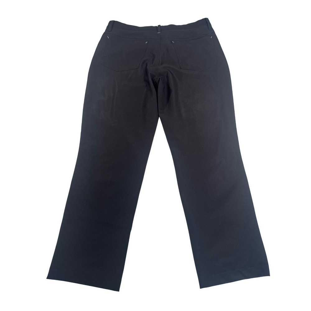 FootJoy Mens Athletic Fit Golf Pants Size 33x30 Black Stretch Performance Chino - Picture 2 of 9
